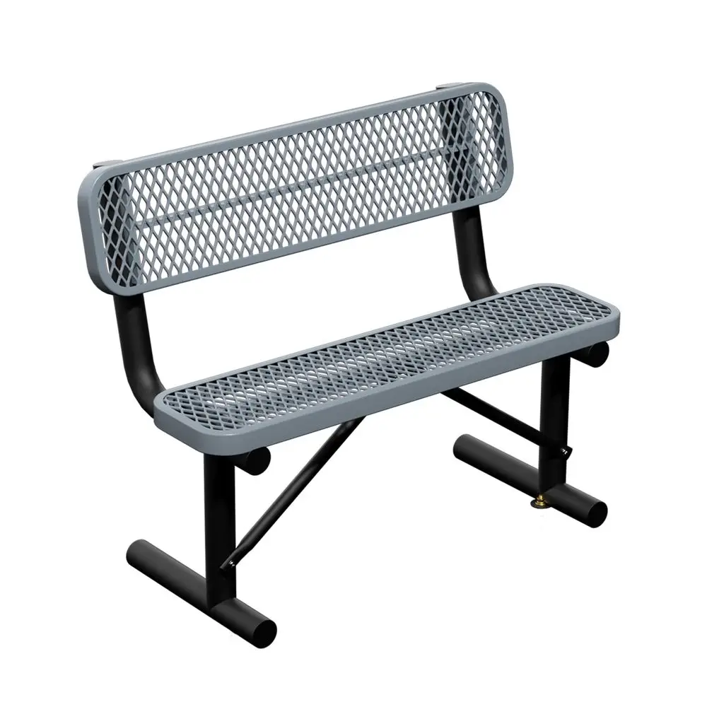 Gray Metal Park Bench with Backrest, Heavy Duty Outdoor Benches Weatherproof Steel Long Playground Bench Seats, Commercial Gard
Gray Metal Park Bench with Backrest, Heavy Duty Outdoor Benches Weatherproof Steel Long Playground Bench Seats, Commercial Gard