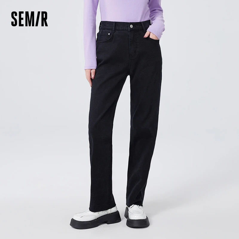 Semir Jeans Women Letter Embroidered Raw Edge Trousers Popular Winter Casual Trend All-Match Straight Pants
Semir Jeans Women Letter Embroidered Raw Edge Trousers Popular Winter Casual Trend All-Match Straight Pants