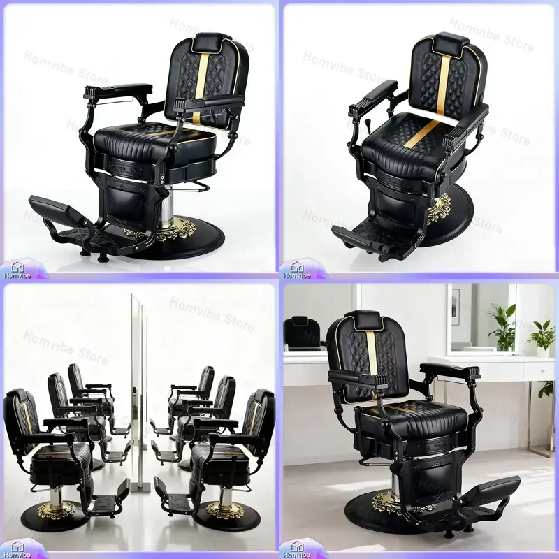 Deluxe King Size Hydraulic Salon Hair Chair Modern Heavy Duty Adjustable Rotating Reclining Barber Chair for Hairdressing
Deluxe King Size Hydraulic Salon Hair Chair Modern Heavy Duty Adjustable Rotating Reclining Barber Chair for Hairdressing