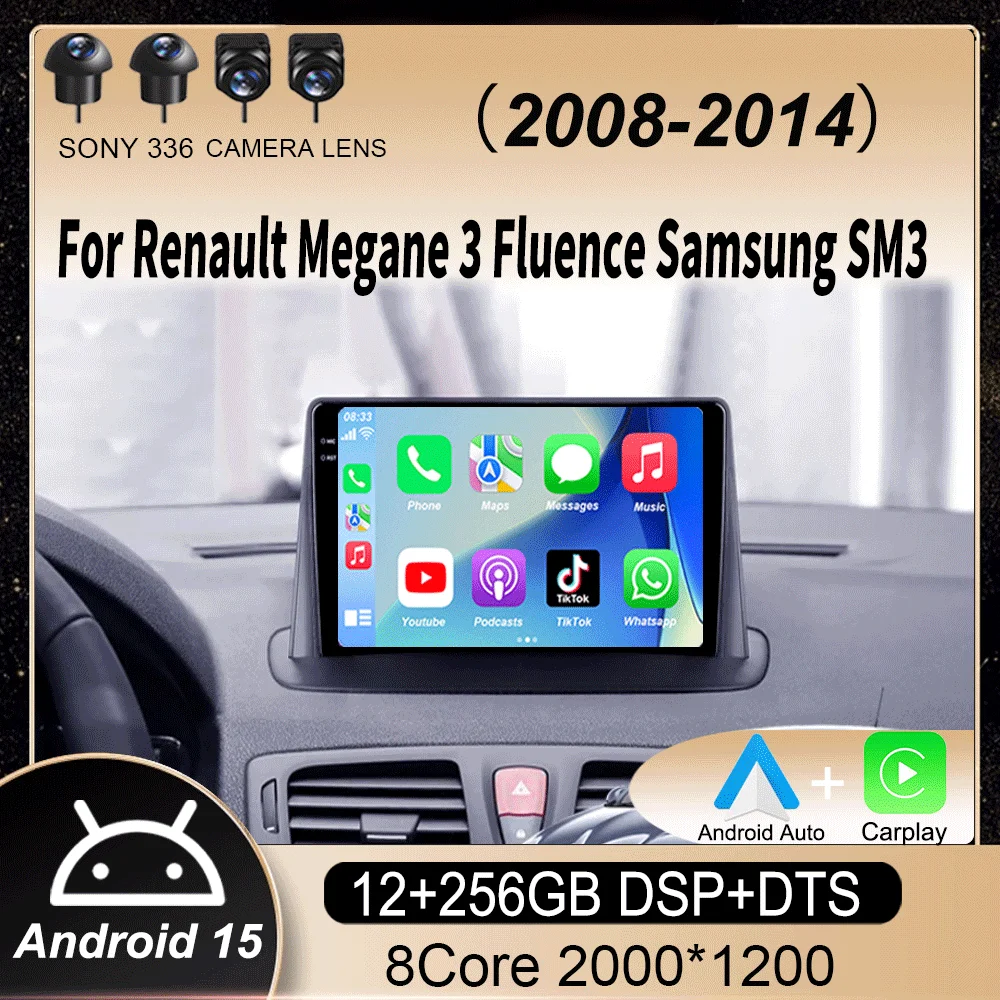 Android15 для Renault Megane 3 Fluence Samsung SM3 2008-2014 Автомобильный радиоприемник с навигацией Мультимедийный видеоплеер DSP BT Carplay
Android15 для Renault Megane 3 Fluence Samsung SM3 2008-2014 Автомобильный радиоприемник с навигацией Мультимедийный видеоплеер DSP BT Carplay
