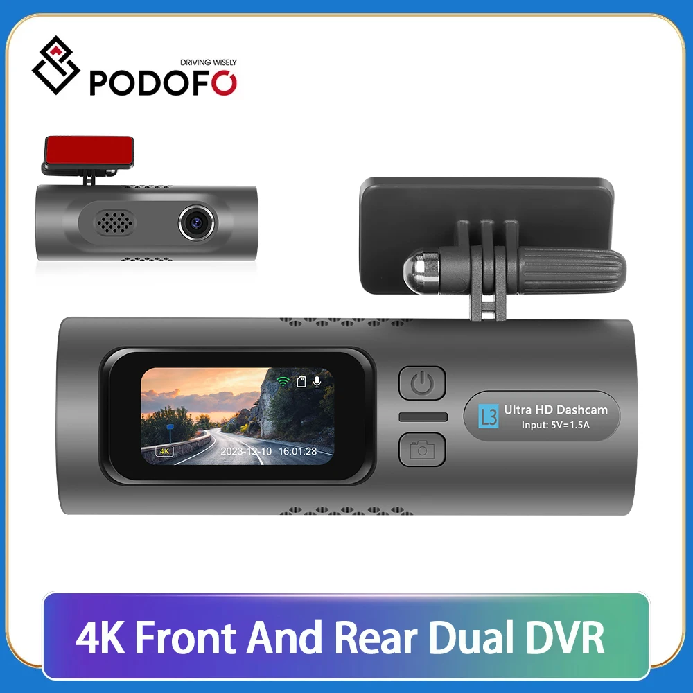 Видеорегистратор Podofo, 4K, Wi-Fi, ADAS, камера заднего вида, ночное видение, циклическая запись, парковочный монитор, Автомобильный видеорегистратор для Android, автомагнитола
Видеорегистратор Podofo, 4K, Wi-Fi, ADAS, камера заднего вида, ночное видение, циклическая запись, парковочный монитор, Автомобильный видеорегистратор для Android, автомагнитола