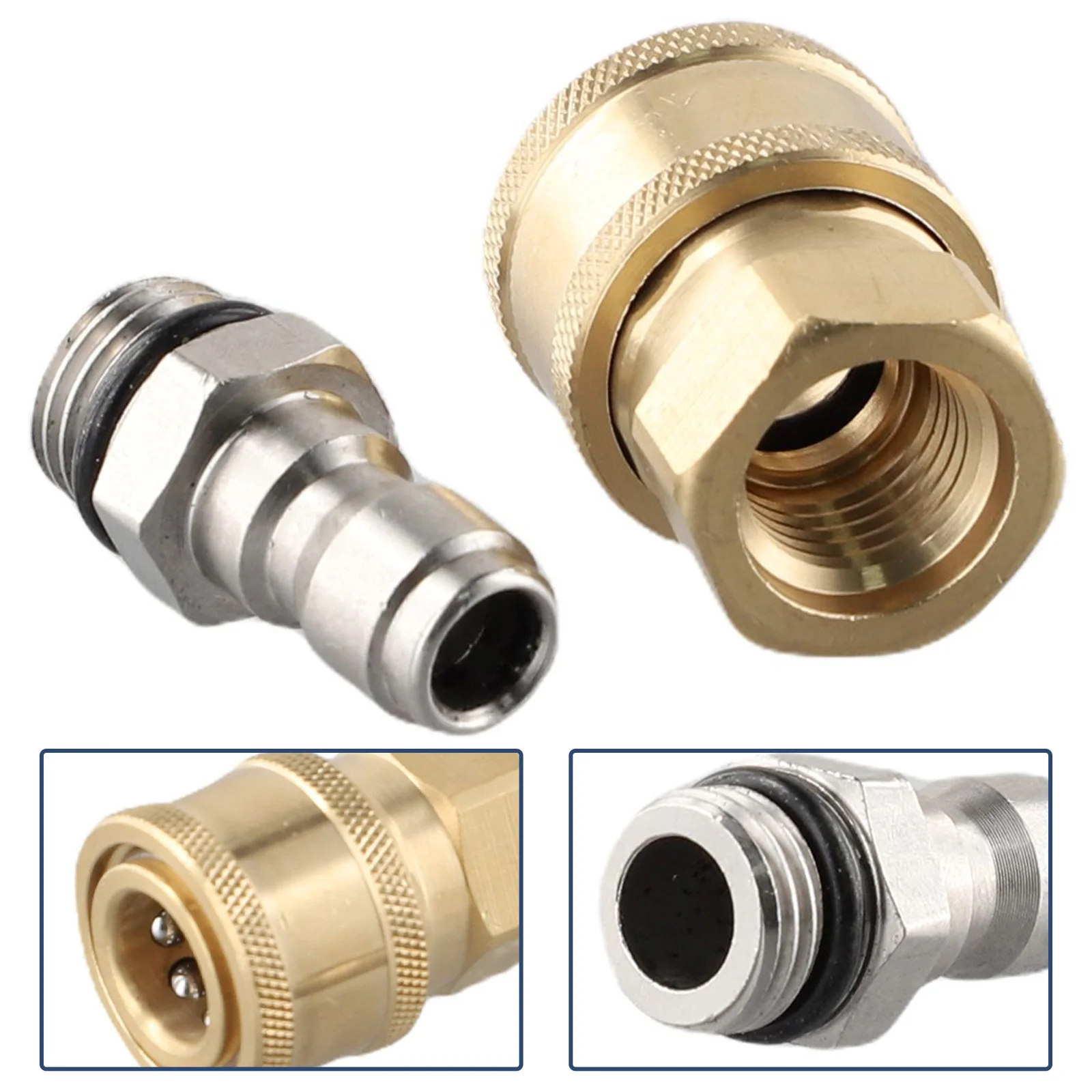 1 4 Male M22 14 Female Connector Washing Accessories Adapter Brass Garden Pair Parts Replacement Pressure Washer
1 4 Male M22 14 Female Connector Washing Accessories Adapter Brass Garden Pair Parts Replacement Pressure Washer