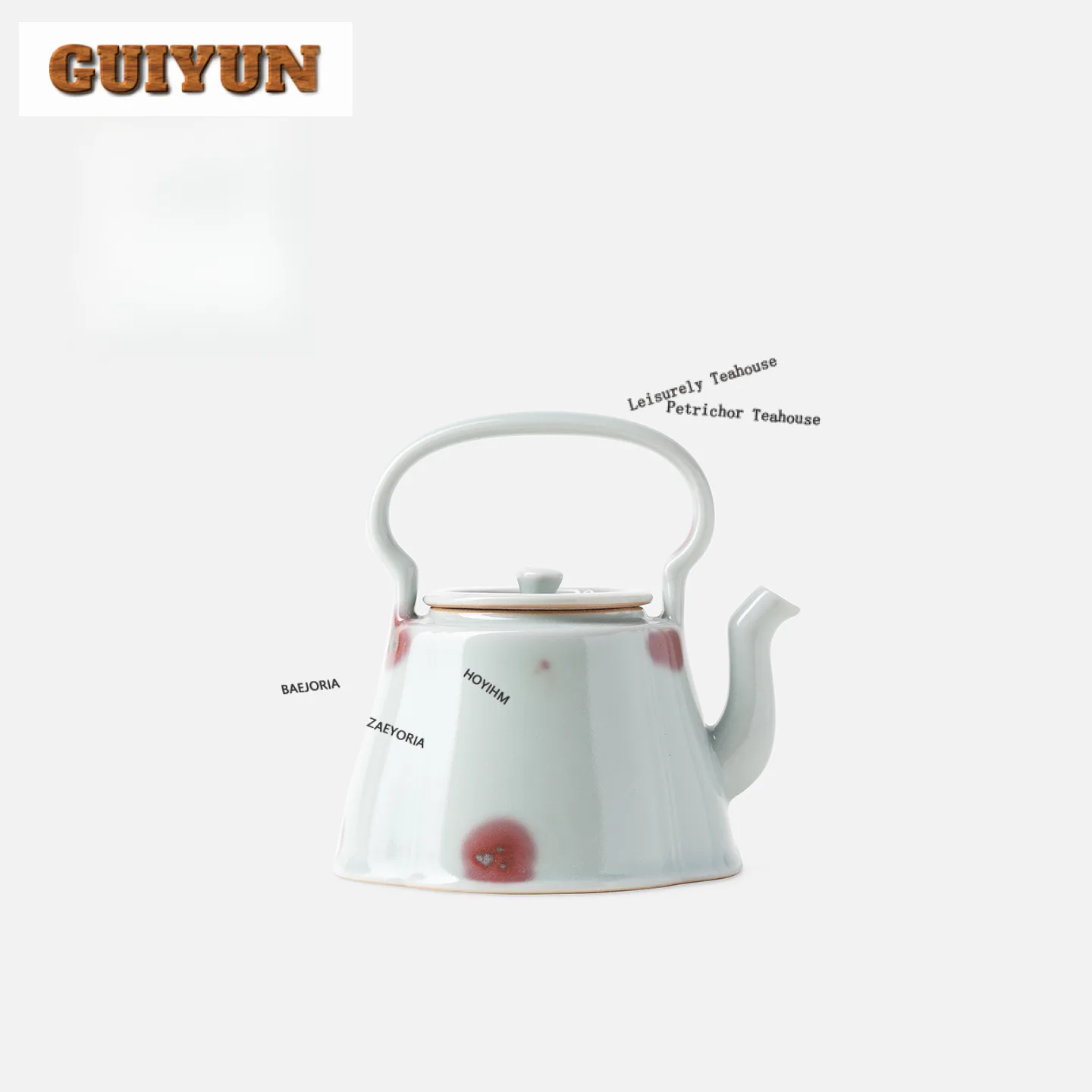150ml Azure Ru Kiln Jun Porcelain Lifting Handle Teapot Boutique Tea Infuser Pot Tea Maker Kettle With Strainer Cha Collection
150ml Azure Ru Kiln Jun Porcelain Lifting Handle Teapot Boutique Tea Infuser Pot Tea Maker Kettle With Strainer Cha Collection