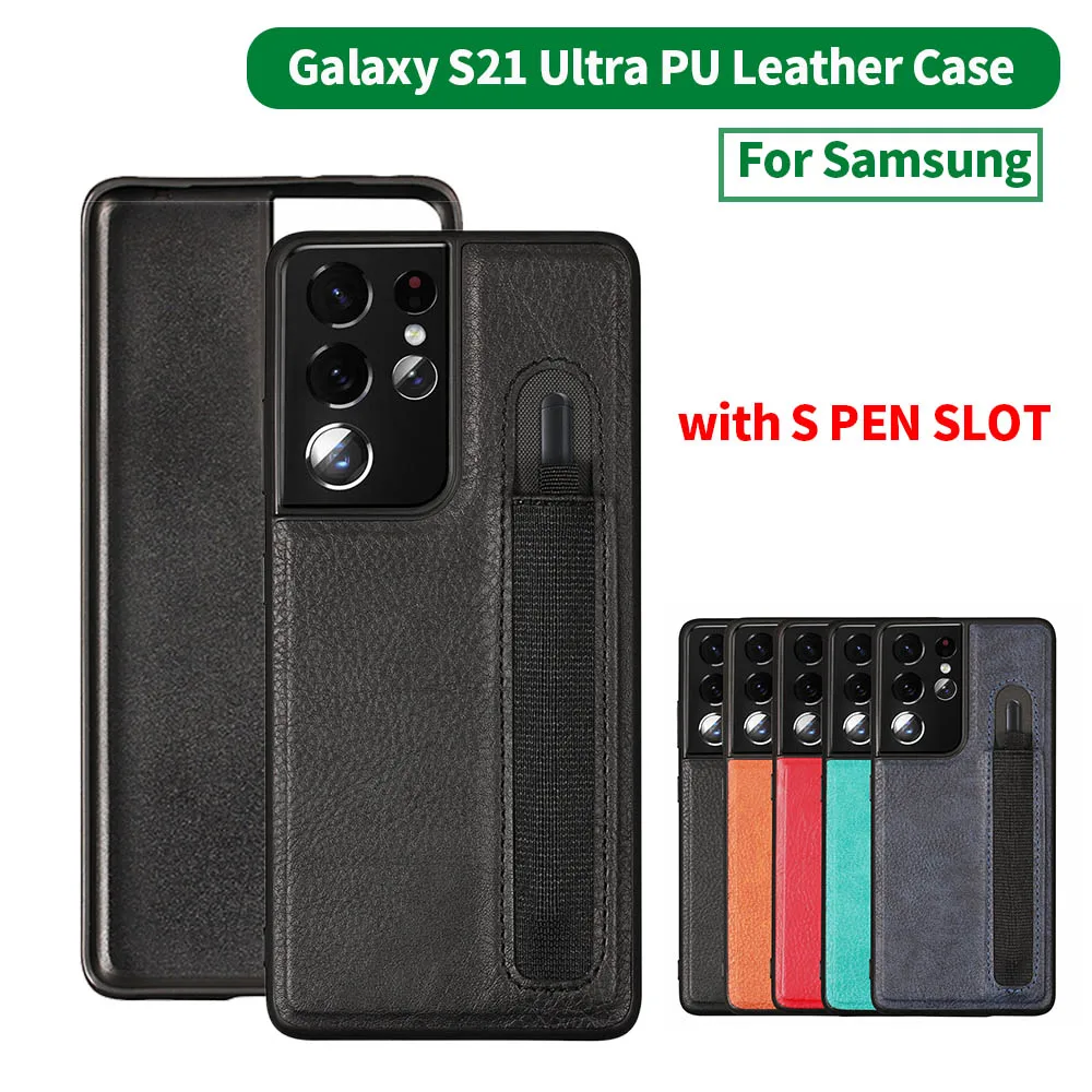 Leather Case with S PEN SLOT For Samsung Galaxy S21 Ultra PU Leather Case s21u Phone Back Cover Case
Leather Case with S PEN SLOT For Samsung Galaxy S21 Ultra PU Leather Case s21u Phone Back Cover Case