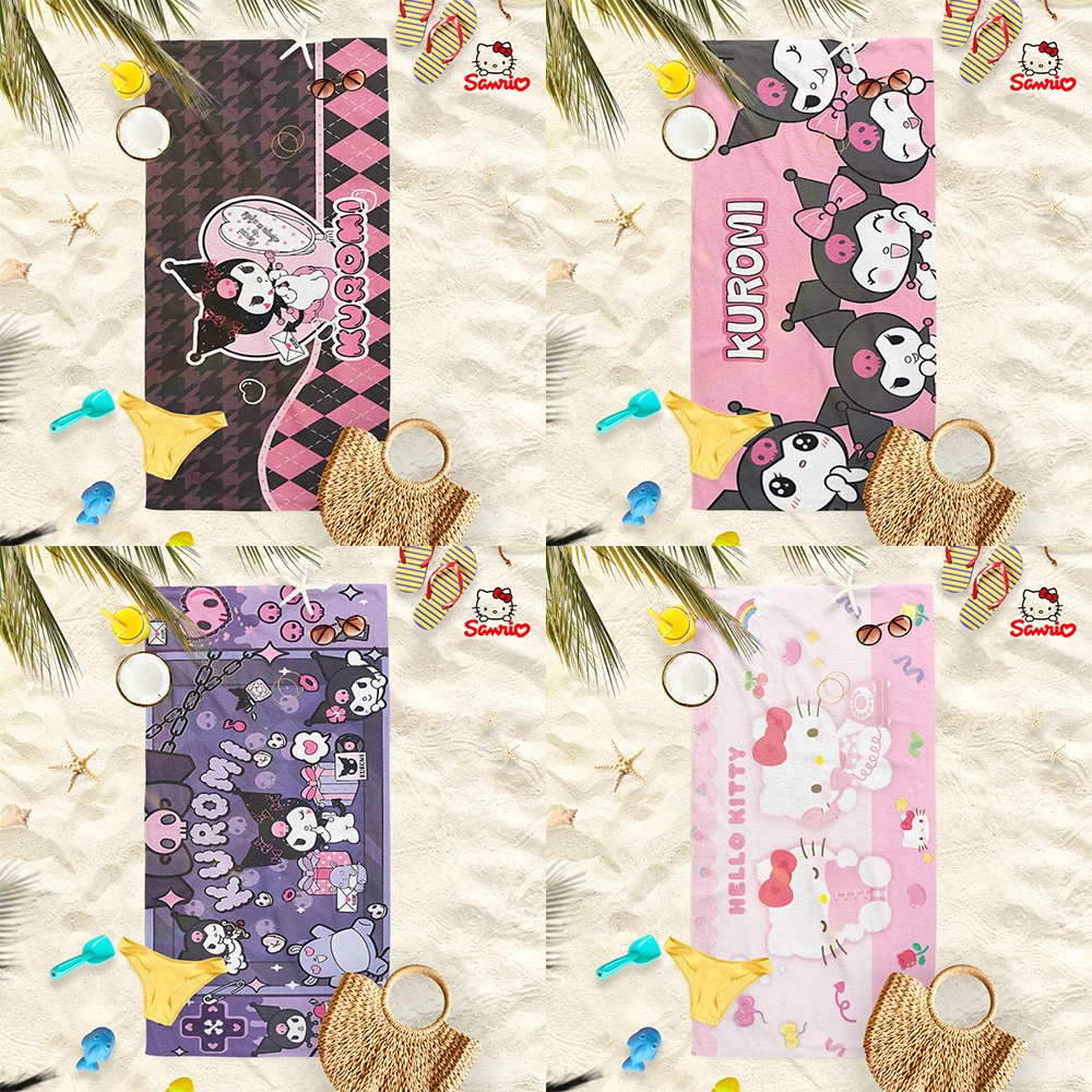 Sanrio Character Beach Towels: Kuromi & Hello Kitty Designs for Summer Fun! Suitable for towels, bath towels, beach towels
Sanrio Character Beach Towels: Kuromi & Hello Kitty Designs for Summer Fun! Suitable for towels, bath towels, beach towels