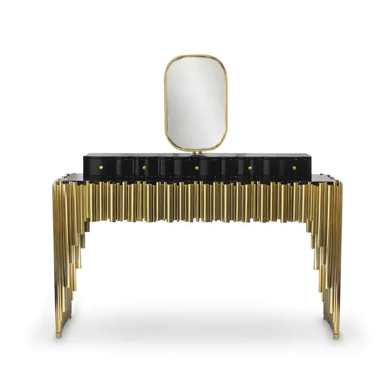 Bocadolobo Italian Light Luxury Orchestra Dressing Table Integrated Stainless Steel Solid Wood Storage Cabinet Makeup Table New
Bocadolobo Italian Light Luxury Orchestra Dressing Table Integrated Stainless Steel Solid Wood Storage Cabinet Makeup Table New