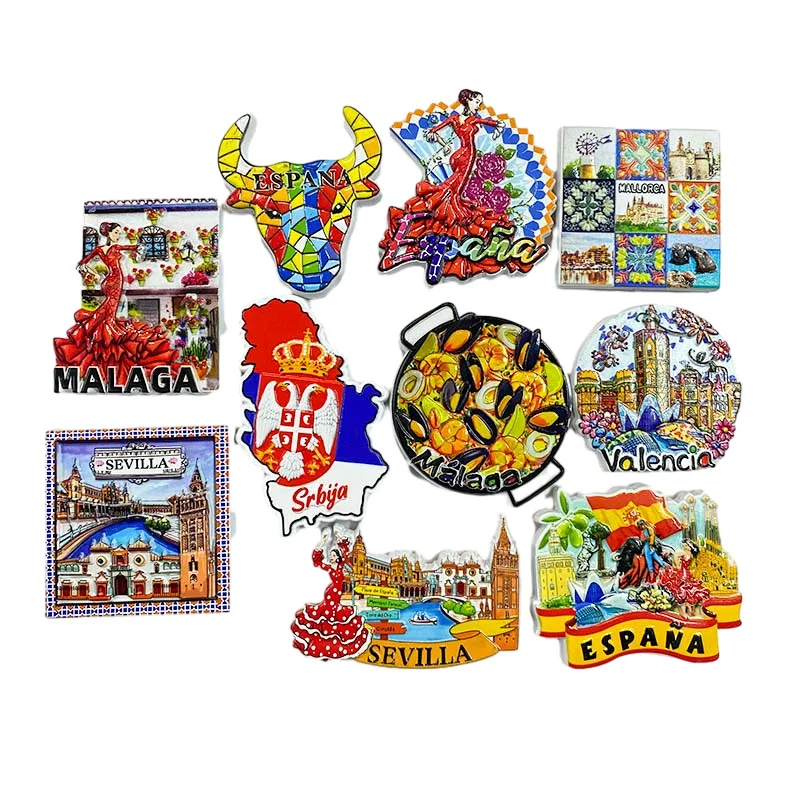 Spain Travel Souvenirs Creative Mosaic Painted Magnetic Building Refrigerator Stickers Gift Home Decorations
Spain Travel Souvenirs Creative Mosaic Painted Magnetic Building Refrigerator Stickers Gift Home Decorations