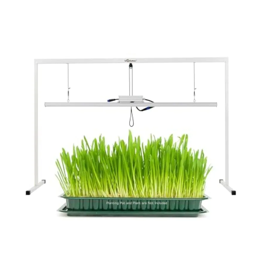 4FT 100W LED Grow Lamp Fixture for Plant Germination Vege Flower Growth, Full Spectrum CRI90+ White Light CCT6500K, Isolated Di
4FT 100W LED Grow Lamp Fixture for Plant Germination Vege Flower Growth, Full Spectrum CRI90+ White Light CCT6500K, Isolated Di