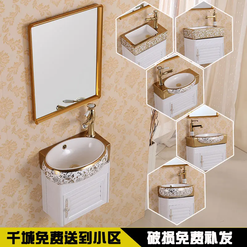 Small Apartment Colorful Gold Mini Ceramic Wall-Mounted Washbasin Bathroom Wash Basin Corner Triangle Wall-Hung Basin
Small Apartment Colorful Gold Mini Ceramic Wall-Mounted Washbasin Bathroom Wash Basin Corner Triangle Wall-Hung Basin
