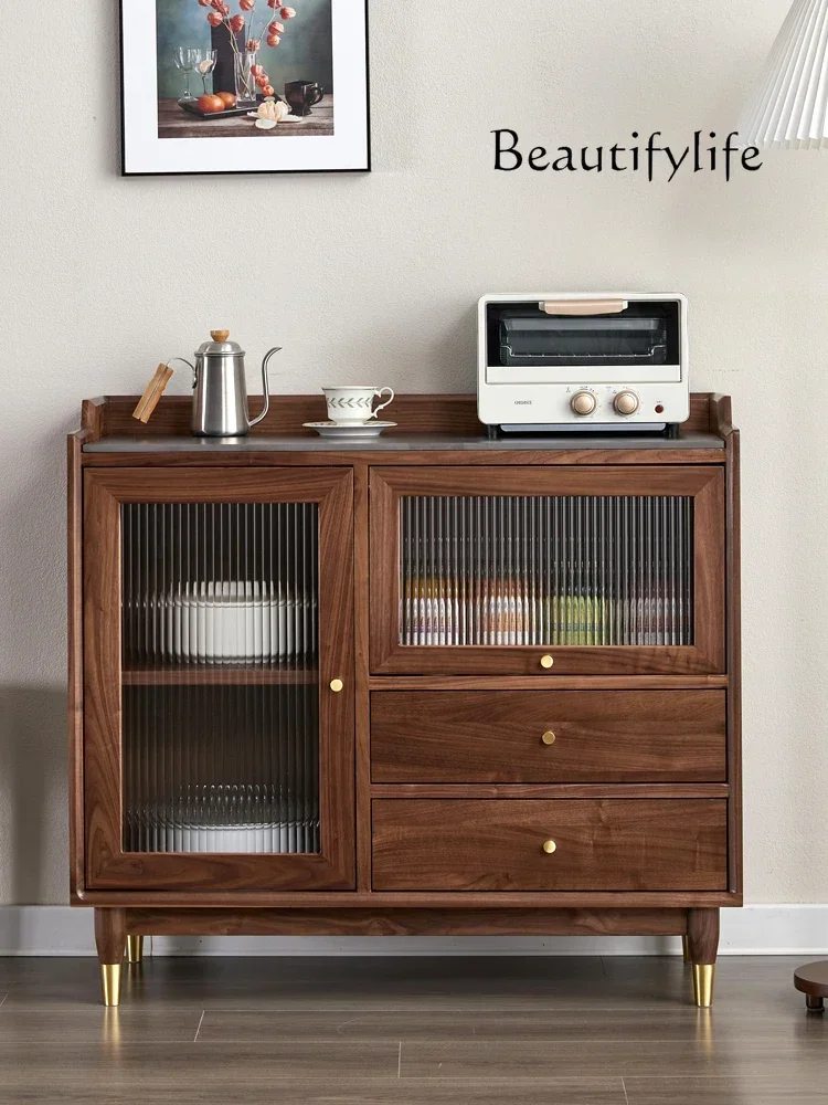 Nordic black walnut sideboard, simple solid wood slate, living room, pantry, storage sideboard
Nordic black walnut sideboard, simple solid wood slate, living room, pantry, storage sideboard