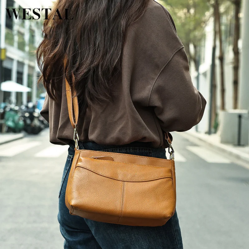 Genuine leather women's shoulder bag New handbag made of top-grade cowhide with a high-end feel, crossbody bag
Genuine leather women's shoulder bag New handbag made of top-grade cowhide with a high-end feel, crossbody bag