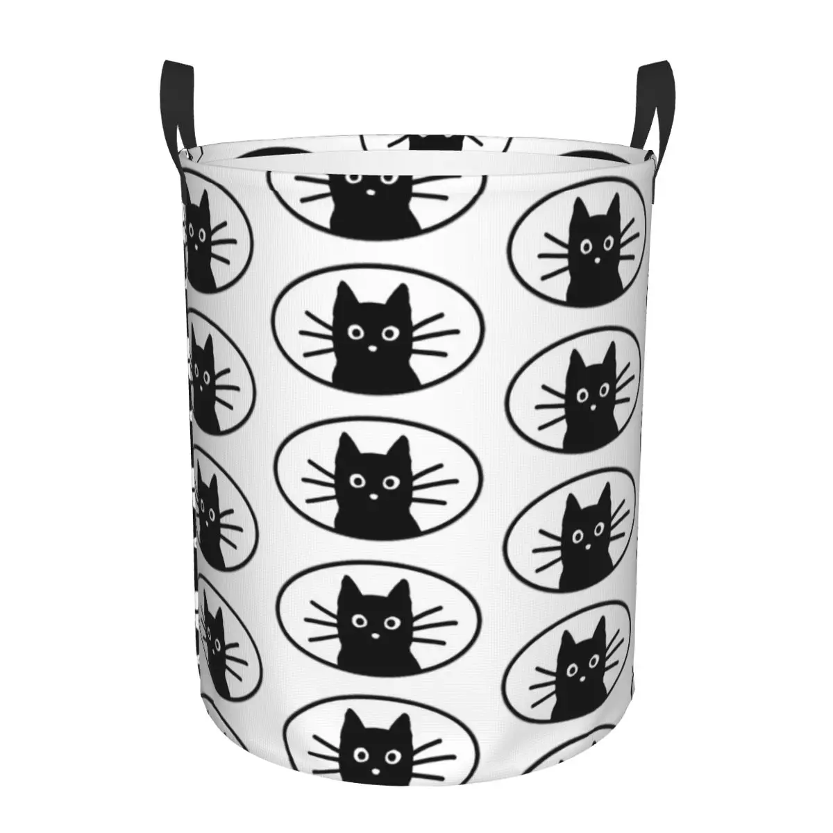 Black Cat Face Dirty Laundry Baskets Foldable Large Waterproof Clothes Sundries Basket For Home Kids
Black Cat Face Dirty Laundry Baskets Foldable Large Waterproof Clothes Sundries Basket For Home Kids