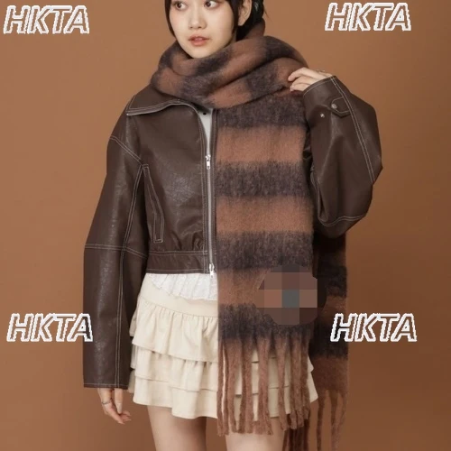 Японский осенне-зимний теплый утолщенный удлиненный новый клетчатый шарф в стиле ретро с кисточками, теплые шарфы, аксессуары для одежды для женщин
Японский осенне-зимний теплый утолщенный удлиненный новый клетчатый шарф в стиле ретро с кисточками, теплые шарфы, аксессуары для одежды для женщин