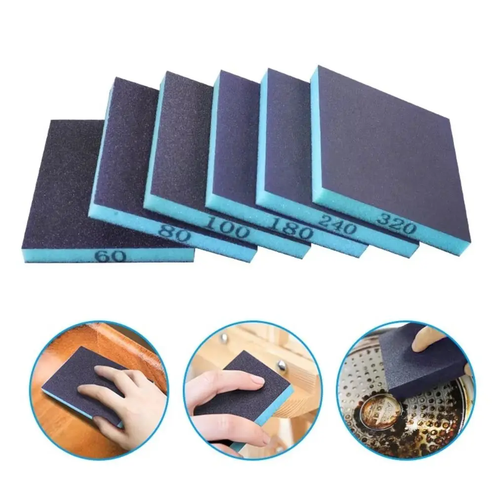 6PCS 60-320 Grit Sanding Sponge Reusable Polishing Abrasive Tool Sponge Sanding Block Wet Dry Sanding Blocks for Metal Wood
6PCS 60-320 Grit Sanding Sponge Reusable Polishing Abrasive Tool Sponge Sanding Block Wet Dry Sanding Blocks for Metal Wood