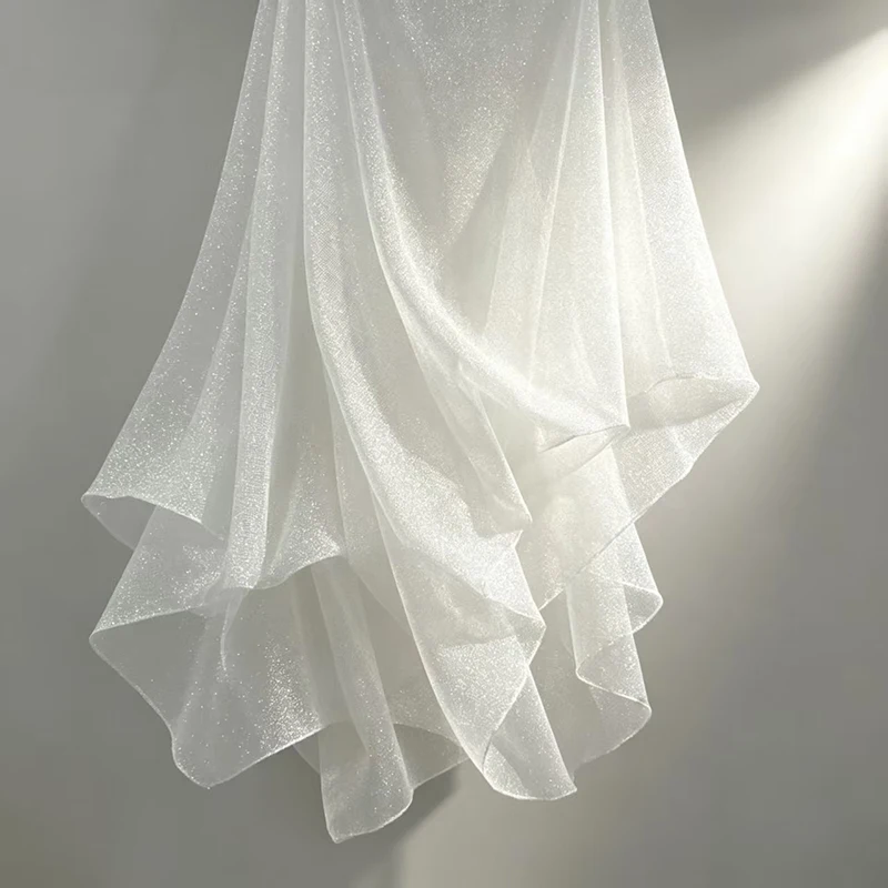 Mistlace High Quality Ivory Bridal Fabric Sparkle White Mesh Fabric Super Dense Sequins Glitter Tulle Fabric Wholes Sales #02
Mistlace High Quality Ivory Bridal Fabric Sparkle White Mesh Fabric Super Dense Sequins Glitter Tulle Fabric Wholes Sales #02