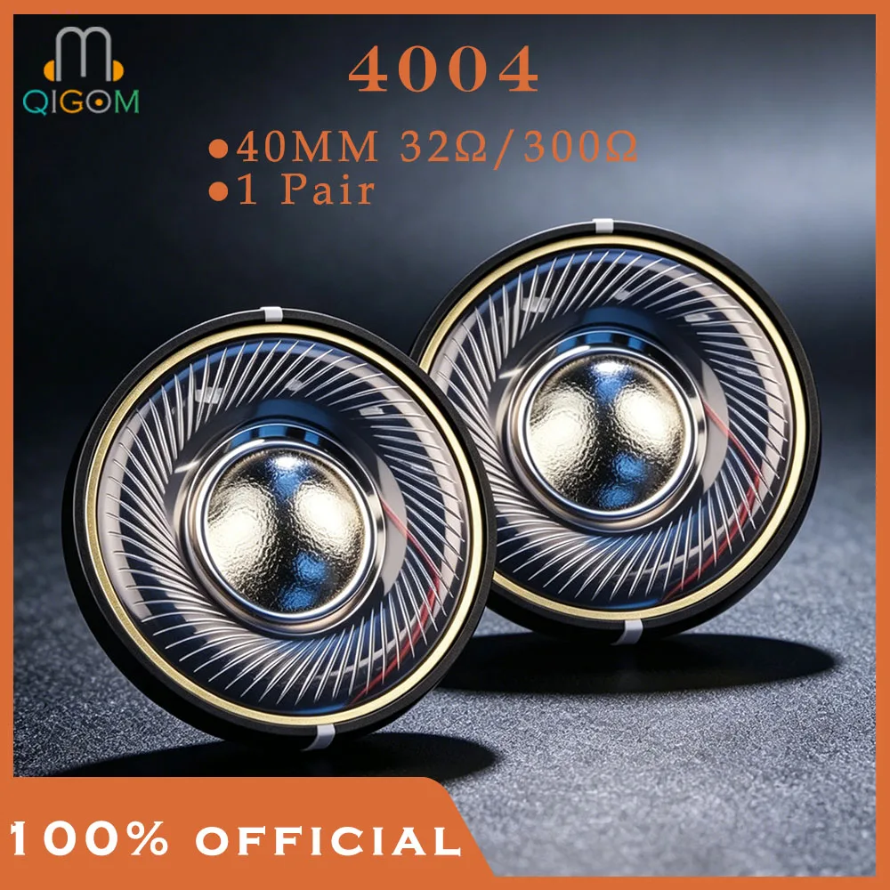 QIGOM 4004 Headset Driver 1 Pair, 40MM 32Ω 300Ω, HIFI Vocal Headphone Units DIY, Multi-core Voice Coil, Composite Film
QIGOM 4004 Headset Driver 1 Pair, 40MM 32Ω 300Ω, HIFI Vocal Headphone Units DIY, Multi-core Voice Coil, Composite Film