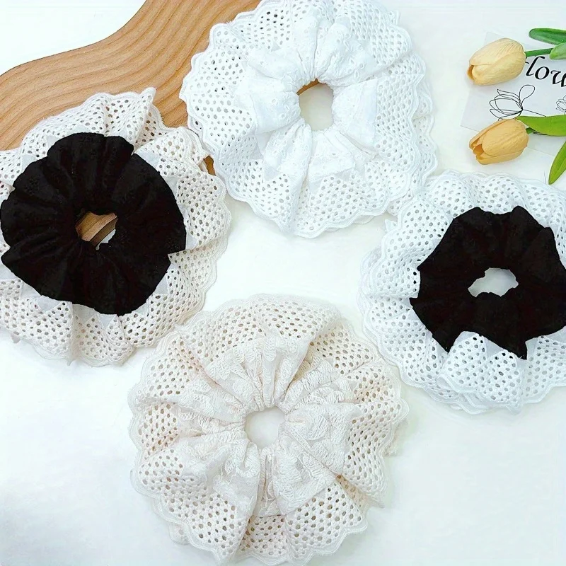 Lacy Hair Tie Elastic Scrunchies Multi Layer French Hair Rings for Elegant Suitable
Lacy Hair Tie Elastic Scrunchies Multi Layer French Hair Rings for Elegant Suitable