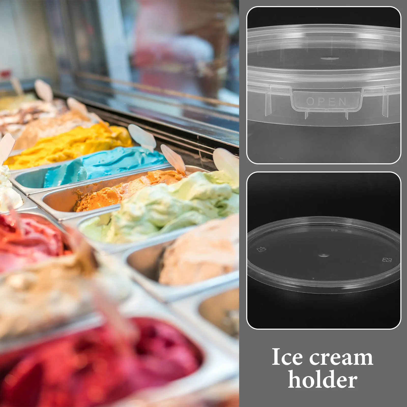 3pcs Ice Cream Bucket Thickened Reusable Plastic Containers With Lids Clear Food Storage Freezer Safe For Homemade Yogurt
3pcs Ice Cream Bucket Thickened Reusable Plastic Containers With Lids Clear Food Storage Freezer Safe For Homemade Yogurt