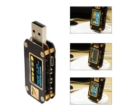 WAP01 KM001 Portable USB PD Tester QC3.0 2.0 PD Digital Voltmeter Digital Voltage Current Type-C Meter Power Detect
WAP01 KM001 Portable USB PD Tester QC3.0 2.0 PD Digital Voltmeter Digital Voltage Current Type-C Meter Power Detect