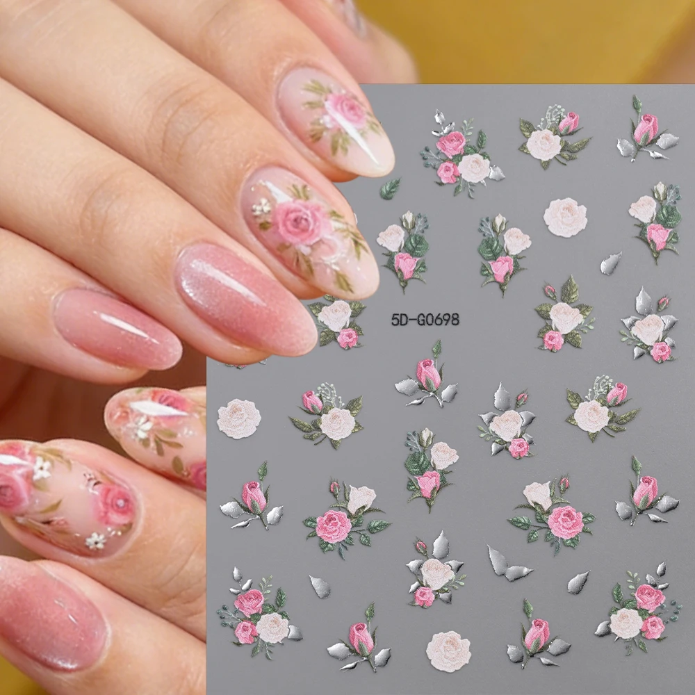 5D Elegant Pink Blooming Peony Flower Nail Stickers Romantic Multi-Petal Floral Flower Nail Decal Spring Summer Peony Nail Decor
5D Elegant Pink Blooming Peony Flower Nail Stickers Romantic Multi-Petal Floral Flower Nail Decal Spring Summer Peony Nail Decor