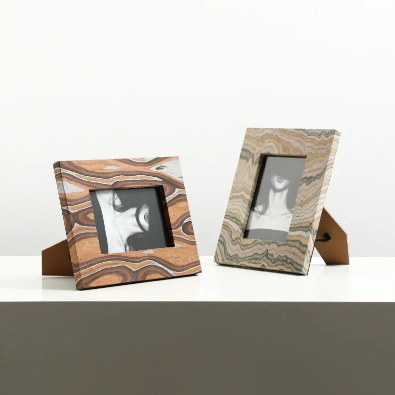 New Chinese-style wabi-sabi abstract pattern veneer photo frame, bedside table, creative soft decorative ornament
New Chinese-style wabi-sabi abstract pattern veneer photo frame, bedside table, creative soft decorative ornament