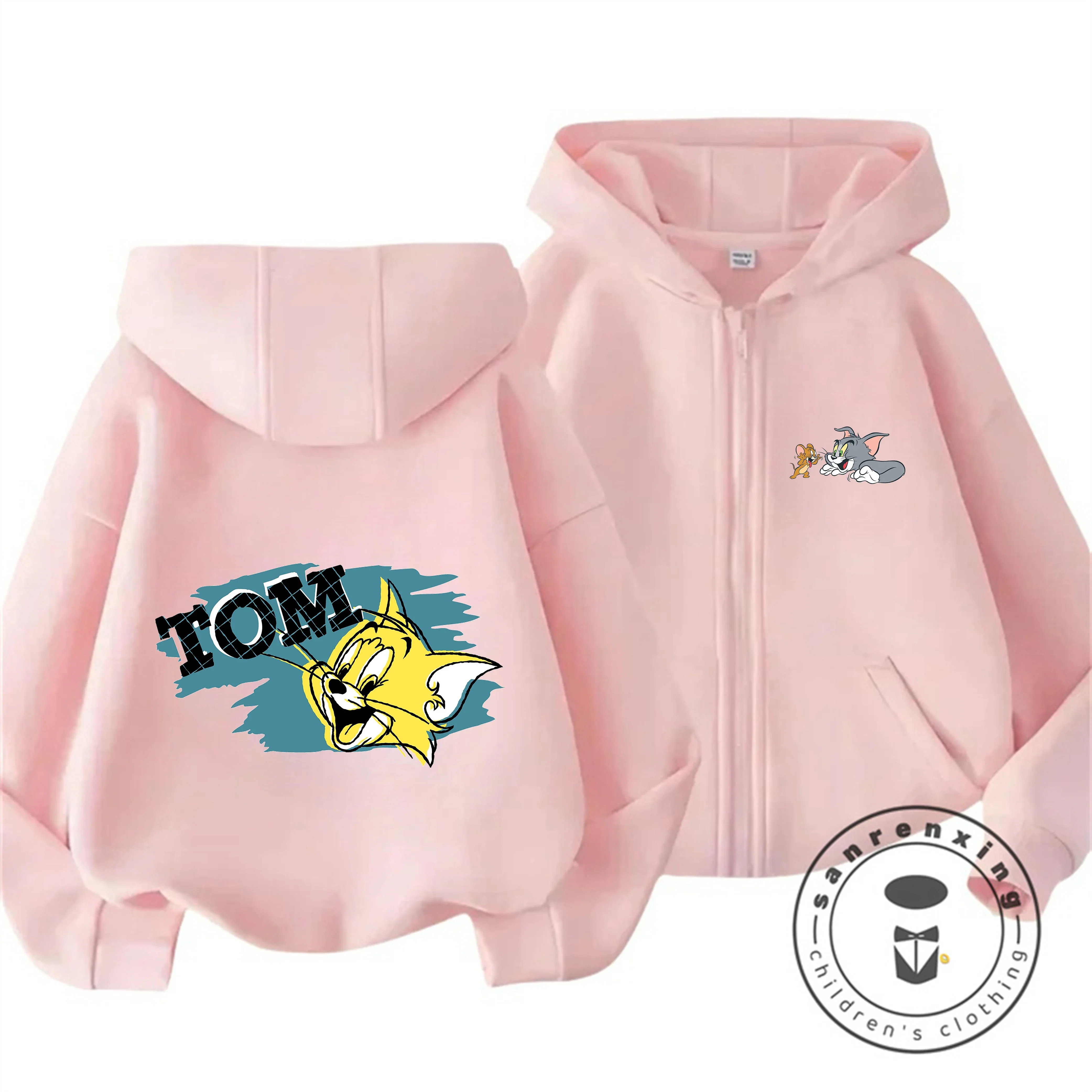 Popular Spring Children Hooded Sweatshirt Lovely Tom And Jerry Simple Printed Zip Up Coat Daily Wear For Kids 3 14Years
Popular Spring Children Hooded Sweatshirt Lovely Tom And Jerry Simple Printed Zip Up Coat Daily Wear For Kids 3 14Years