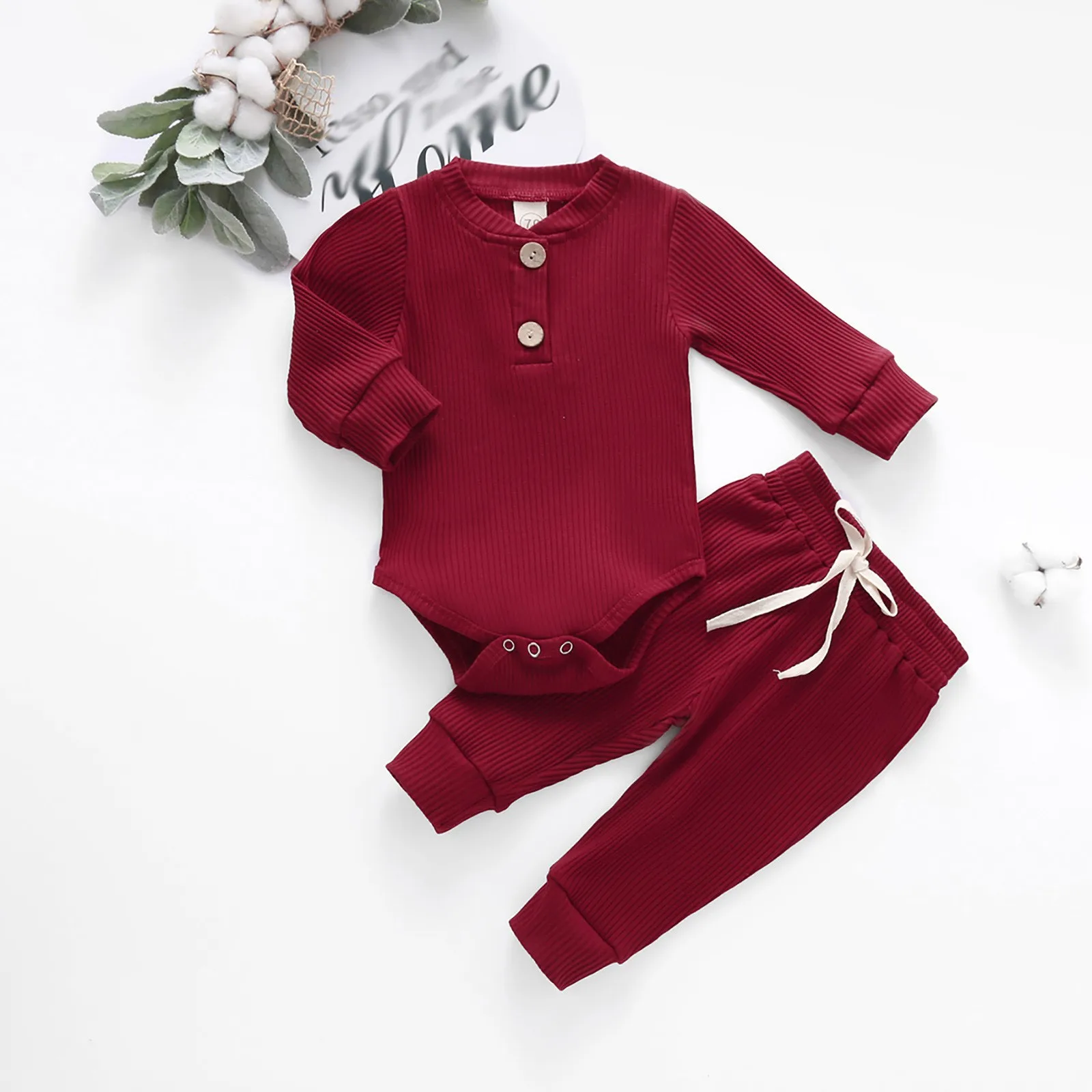 New Born Clothes for Girls Newborn Baby Boy Girl Clothes Ribbed Knitted Cotton Long Sleeve Romper Long Pants Solid Baby Clothe
New Born Clothes for Girls Newborn Baby Boy Girl Clothes Ribbed Knitted Cotton Long Sleeve Romper Long Pants Solid Baby Clothe