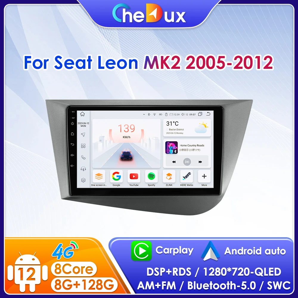 Chedux 7862 Android 12 Car Radio for Seat Leon 2 Mk2 5F 2005 2006 2007 2008 - 2012 Multimedia Video Player Carplay Android Auto
Chedux 7862 Android 12 Car Radio for Seat Leon 2 Mk2 5F 2005 2006 2007 2008 - 2012 Multimedia Video Player Carplay Android Auto