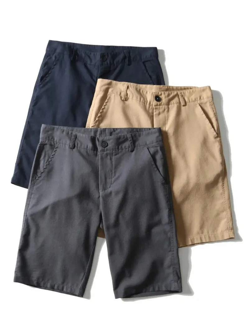 Новые летние мужские дышащие хлопково-льняные брюки-капри премиум-класса для делового повседневного стиля, прямые шорты
Новые летние мужские дышащие хлопково-льняные брюки-капри премиум-класса для делового повседневного стиля, прямые шорты