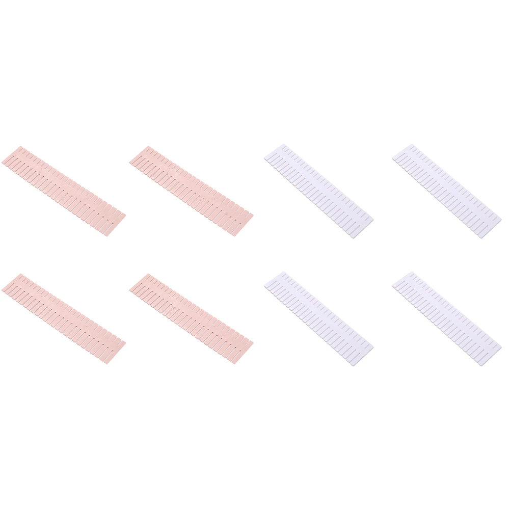 4 шт. разделители для ящиков 37x7 см, пластиковые разделители-органайзеры для ящиков, гибкие разделители для комода для кухни, спальни, офисного ящика
4 шт. разделители для ящиков 37x7 см, пластиковые разделители-органайзеры для ящиков, гибкие разделители для комода для кухни, спальни, офисного ящика