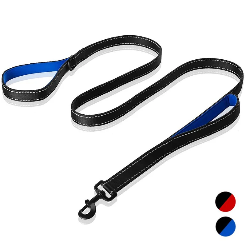 Dog Leash Heavy Duty Leash with 2 Padded Traffic Handles Hands Free Leash Reflective Walking Lead for Small Medium Large Dogs
Dog Leash Heavy Duty Leash with 2 Padded Traffic Handles Hands Free Leash Reflective Walking Lead for Small Medium Large Dogs