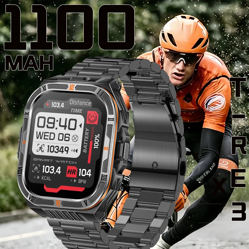 2026 New T-Rex3 Ultra 1100mAh Super Capacity Battery Adult Men Smart Watch 2.1" Large Screen Call 5ATM Waterproof Sports Watches
2026 New T-Rex3 Ultra 1100mAh Super Capacity Battery Adult Men Smart Watch 2.1" Large Screen Call 5ATM Waterproof Sports Watches