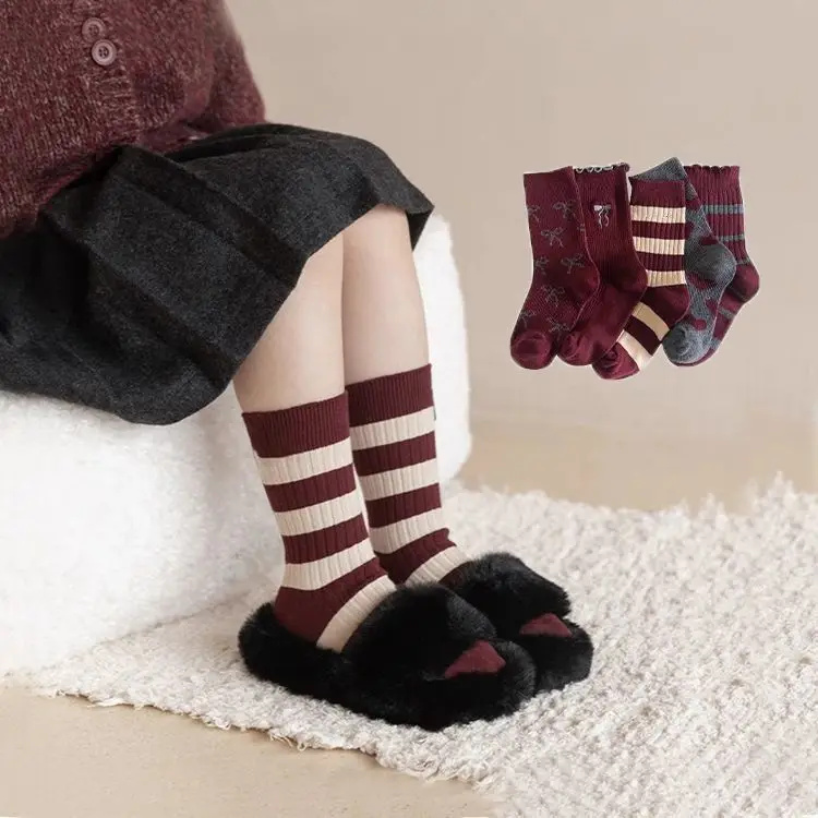 5PCS Autumn and Winter Ankela Red Cotton Korean Sweet Lace Girl Baby Pile Socks Children Trendy Socks Mid Tube Socks
5PCS Autumn and Winter Ankela Red Cotton Korean Sweet Lace Girl Baby Pile Socks Children Trendy Socks Mid Tube Socks