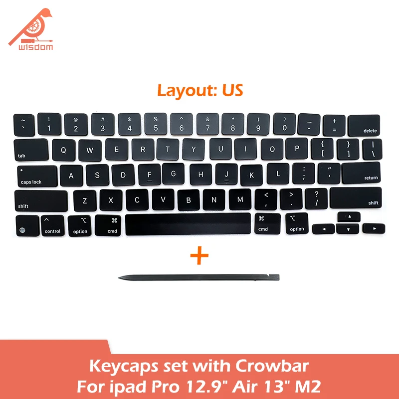Black US Layout Keycaps Keys For For iPad Pro 12.9" Air 13" M2 Magic Keyboard Repair Key Replacement
Black US Layout Keycaps Keys For For iPad Pro 12.9" Air 13" M2 Magic Keyboard Repair Key Replacement