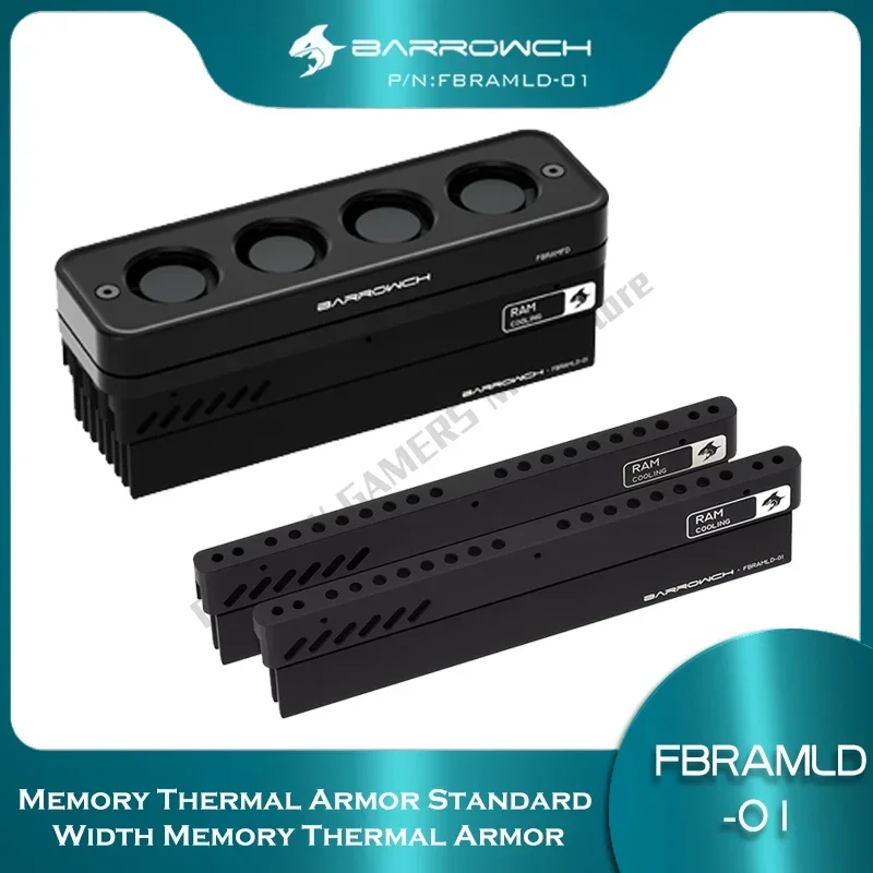 Barrowch PC DDR5 RAM Heatsink Radiator Aluminum Video Memory Cooler with Silicone Heat Conducting Pads Water Cooler FBRAMLD-01
Barrowch PC DDR5 RAM Heatsink Radiator Aluminum Video Memory Cooler with Silicone Heat Conducting Pads Water Cooler FBRAMLD-01