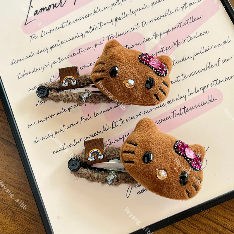 Hello Kitty Plush Hair Clip Kawaii Anime Sanrio Girls Cute Hairpin Clip Creative Doll Cartoon Student Hair Accessories Fun Gift
Hello Kitty Plush Hair Clip Kawaii Anime Sanrio Girls Cute Hairpin Clip Creative Doll Cartoon Student Hair Accessories Fun Gift