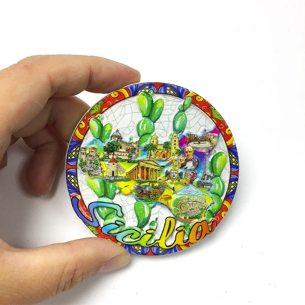3D Resin Sicily Fridge Magnets - Featuring Vibrant Sicilian Landscapes, Architecture & Culture - Decorative Refrigerator Magnets
3D Resin Sicily Fridge Magnets - Featuring Vibrant Sicilian Landscapes, Architecture & Culture - Decorative Refrigerator Magnets