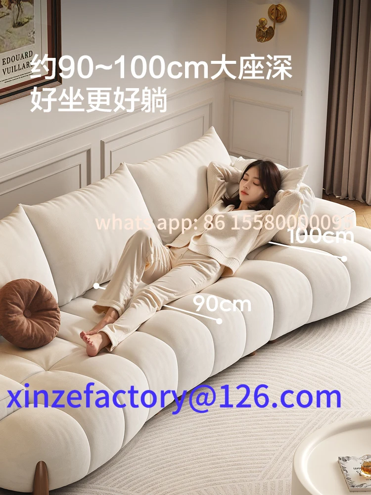 Customizable Cream Cloth Sofa Living Room Modern Function Adjustable Straight Cloth Sofa
Customizable Cream Cloth Sofa Living Room Modern Function Adjustable Straight Cloth Sofa