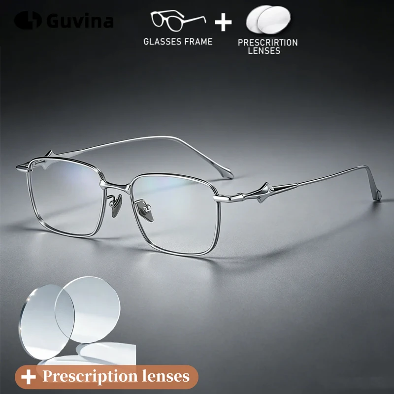 Guvina Fashion Star Design Square Glasses Pure Titanium Men Women Popular Trend prescription Glasses Myopia Photochromic Lenses
Guvina Fashion Star Design Square Glasses Pure Titanium Men Women Popular Trend prescription Glasses Myopia Photochromic Lenses