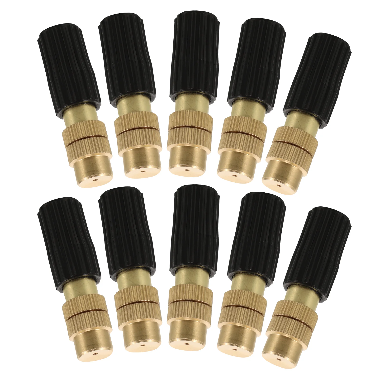 10 Pcs Spray Nozzle Automatic Flower Watering Machine Sprinkler Head Atomizing Adjustable Black Copper
10 Pcs Spray Nozzle Automatic Flower Watering Machine Sprinkler Head Atomizing Adjustable Black Copper