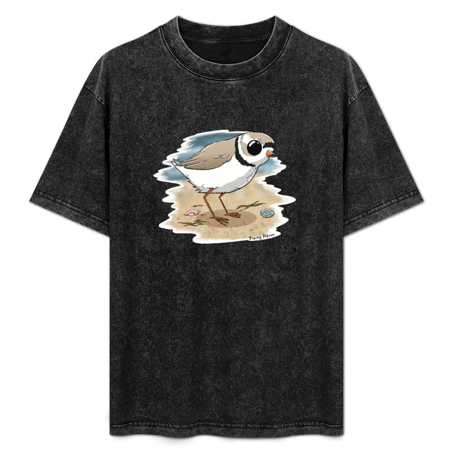 Piping Plover, endangered species T-Shirt Basic Solid Color Short Sleeve Cotton Top
Piping Plover, endangered species T-Shirt Basic Solid Color Short Sleeve Cotton Top