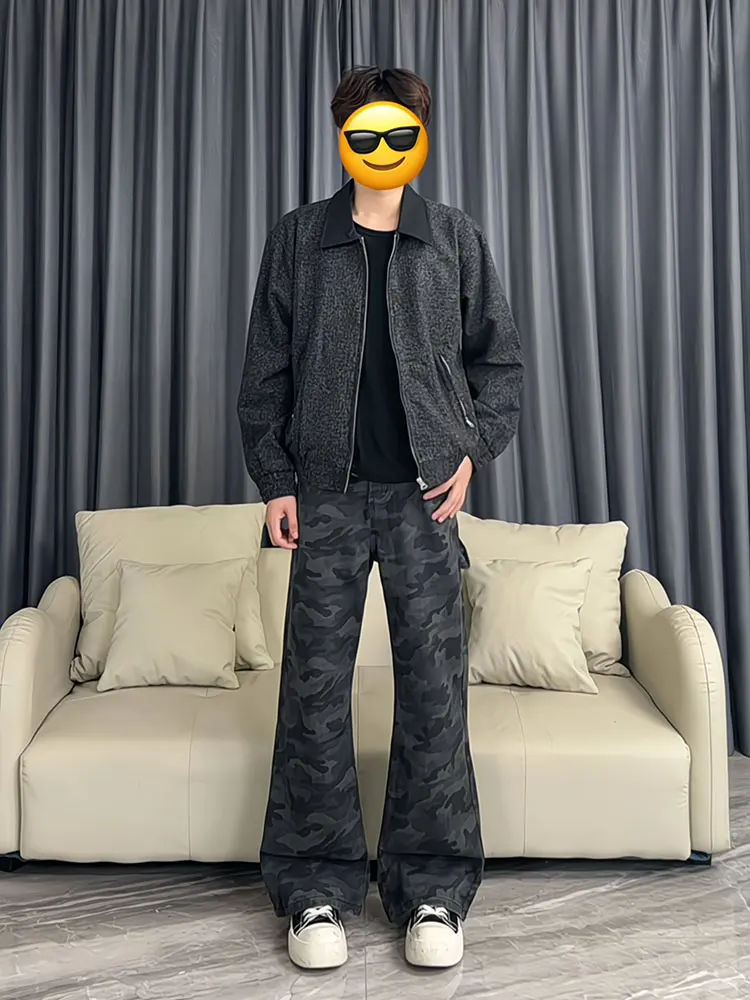 Мужские камуфляжные джинсовые рабочие брюки Cleanfit в американском уличном стиле, осенние модные прямые джинсы свободного кроя
Мужские камуфляжные джинсовые рабочие брюки Cleanfit в американском уличном стиле, осенние модные прямые джинсы свободного кроя