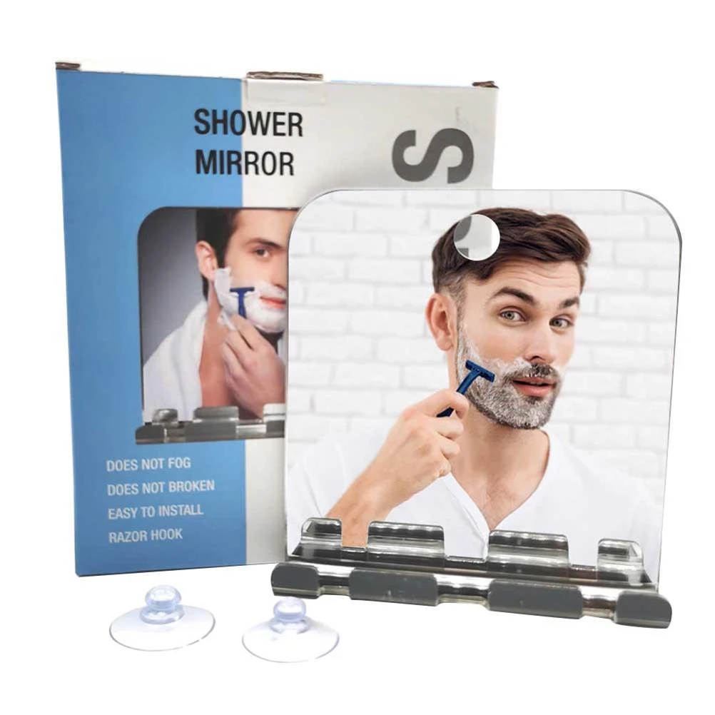 Fogless Shower Shaving Mirror with Squeegee for Bathroom Shavers and Tubs
Fogless Shower Shaving Mirror with Squeegee for Bathroom Shavers and Tubs