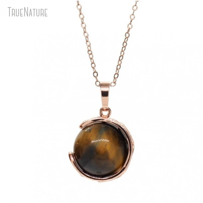 5Pcs Wholesale Rose Gold Color Copper Tiger Eye Stone Chain Jewelry Round Coin Shape Circle Necklace NM48593
5Pcs Wholesale Rose Gold Color Copper Tiger Eye Stone Chain Jewelry Round Coin Shape Circle Necklace NM48593