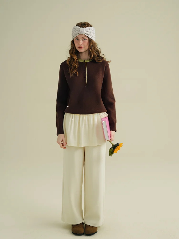 Женский повседневный модный свитер свободного кроя с контрастными цветами, длинными рукавами и круглым вырезом, базовый дизайн
Женский повседневный модный свитер свободного кроя с контрастными цветами, длинными рукавами и круглым вырезом, базовый дизайн