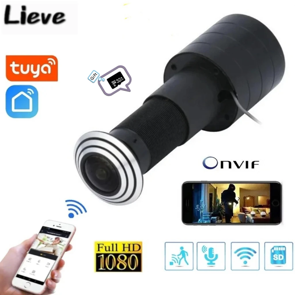 Tuya Smart Life Video Peephole Wifi Camera Motion Detection Door Viewer Video-eye Wireless Intercom Home Security Auto Record
Tuya Smart Life Video Peephole Wifi Camera Motion Detection Door Viewer Video-eye Wireless Intercom Home Security Auto Record