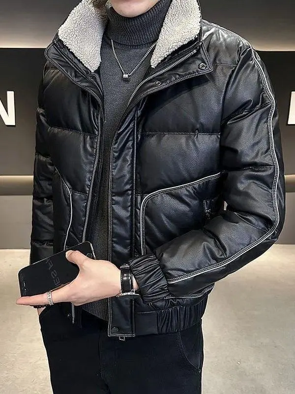 Men's down Cotton Jaet Winter Thi Warm Leather Coat ort Sle Faionable New 2025 Youth Trendy Clothes Cotton Coat
Men's down Cotton Jaet Winter Thi Warm Leather Coat ort Sle Faionable New 2025 Youth Trendy Clothes Cotton Coat