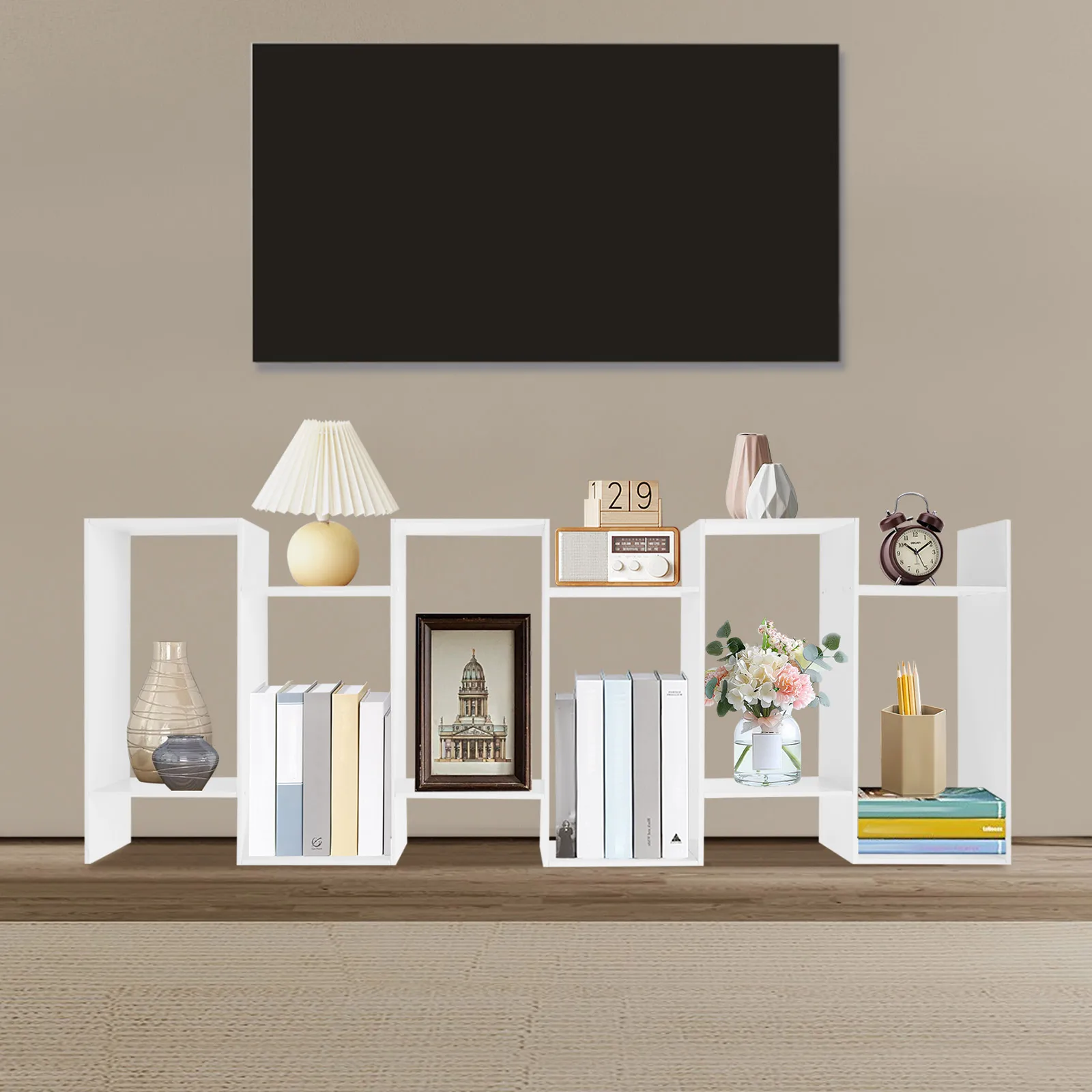 6-tier S-shaped PVC Bookshelf,White Floorstanding S-shaped Bookshelf 71*24*190cm for Living Room,Office Storage Organizer Decor
6-tier S-shaped PVC Bookshelf,White Floorstanding S-shaped Bookshelf 71*24*190cm for Living Room,Office Storage Organizer Decor