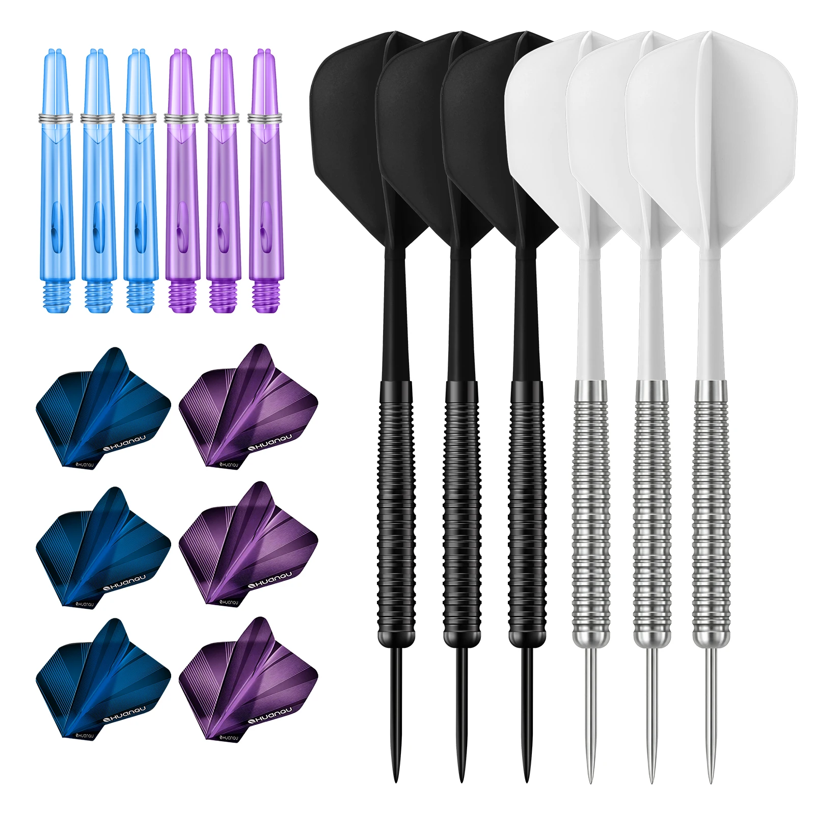 Huqnqu 6-Piece 17g Iron Hard Dart Set, Integrated Iron Darts with Replacement Dart Shafts and Wings, Customizable for Bar Entertainment, Home Indoor Sports Training, Suitable for Adults, Parties, Father's Day, Christmas Gifts
Huqnqu 6-Piece 17g Iron Hard Dart Set, Integrated Iron Darts with Replacement Dart Shafts and Wings, Customizable for Bar Entertainment, Home Indoor Sports Training, Suitable for Adults, Parties, Father's Day, Christmas Gifts