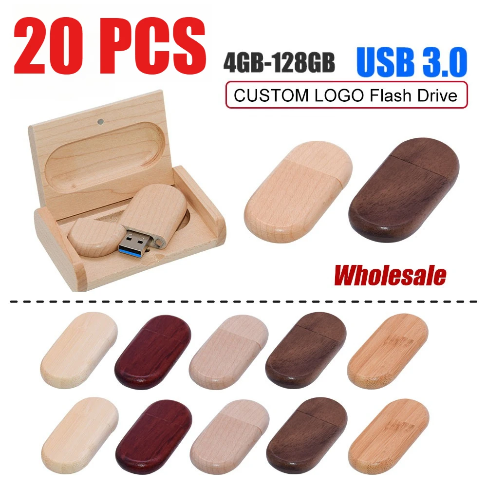20PCS/LOT Wooden USB 3.0 Flash Drives 128GB Free Logo Pen Drive 64GB 32GB Memory Stick Creative Gift USB Stick for Laptop
20PCS/LOT Wooden USB 3.0 Flash Drives 128GB Free Logo Pen Drive 64GB 32GB Memory Stick Creative Gift USB Stick for Laptop